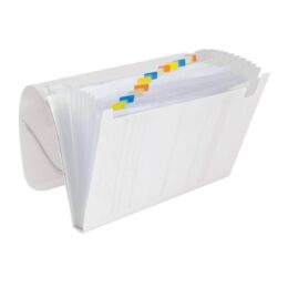 Pasta sanfonada A4 com 12 divisórias