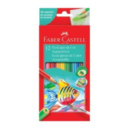 Ecolápis 12 cores kit escolar Faber - Castell