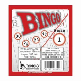 Cartela de Bingo Tamoio