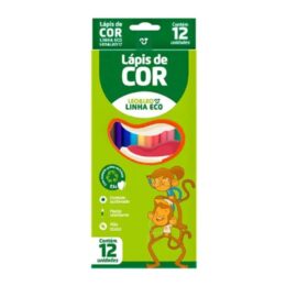 LÁPIS DE COR 12 CORES LINHA ECO