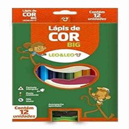 Lápis de cor big triangular com 12 cores