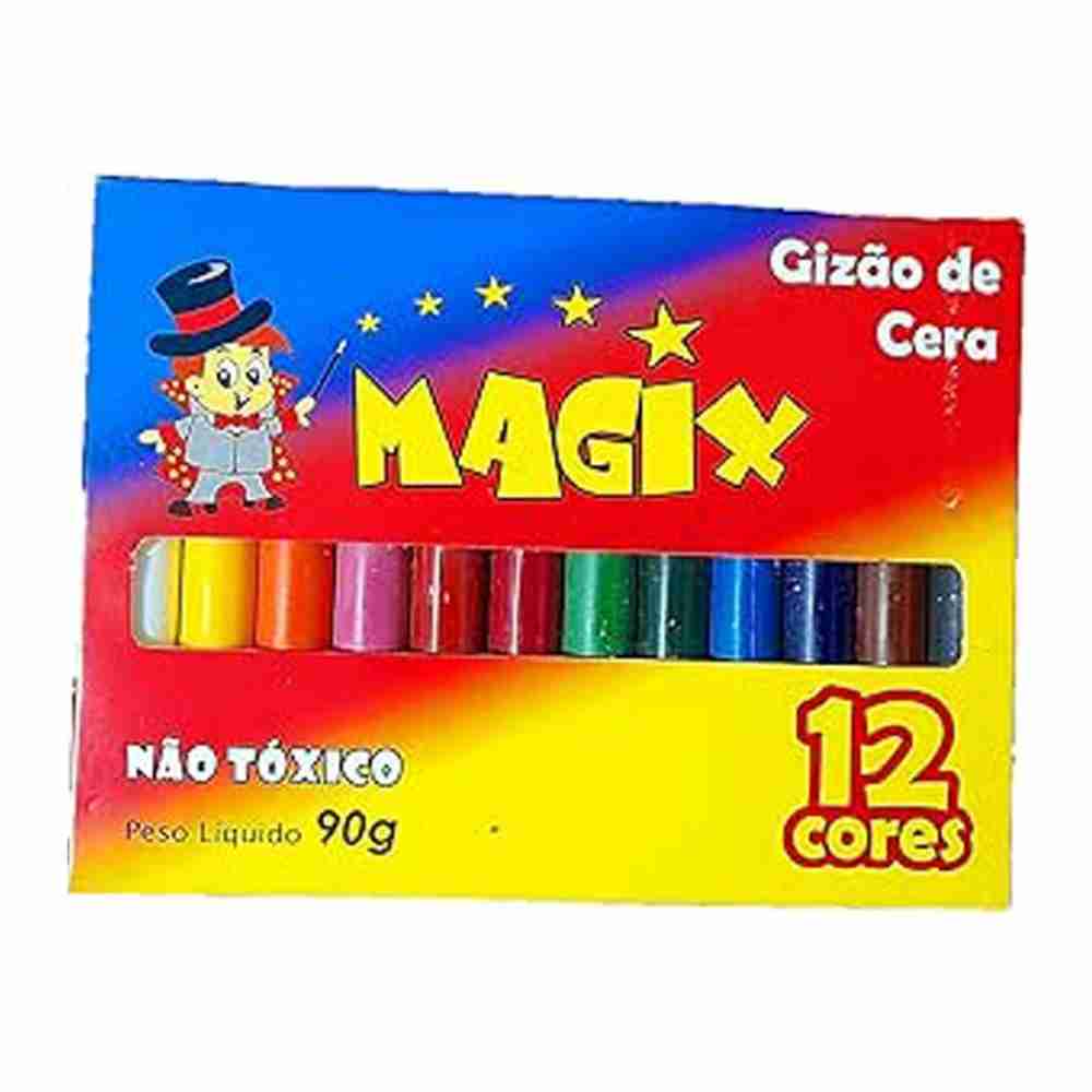 Gizão de Cera Magix 12 Cores