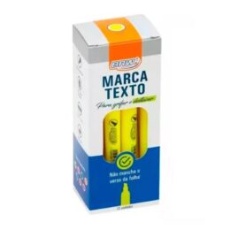 Caneta marca texto amarelo