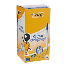 Caneta cristal 1.0mm ponta média azul