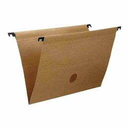 Pasta suspensa kraft com grampo plástico