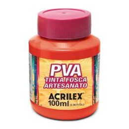 Tinta fosca para artesanato laranja