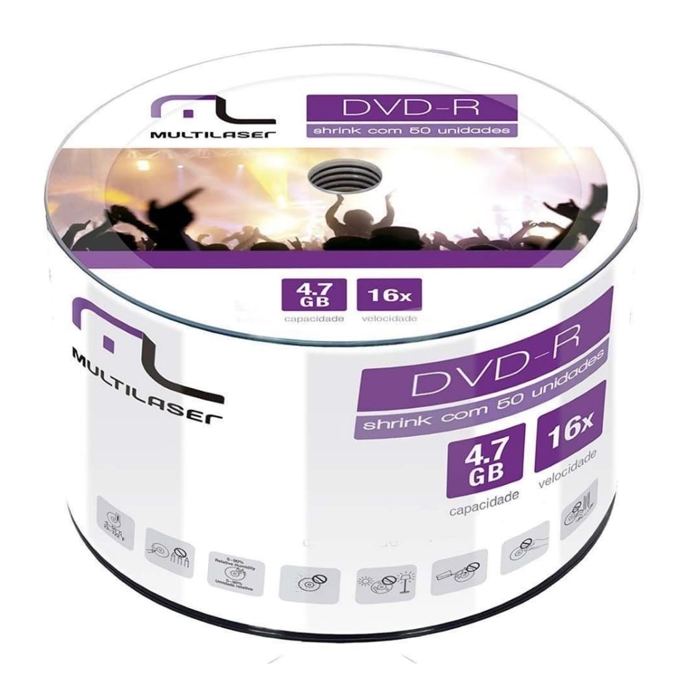 DVD-R gravável 4.7GB