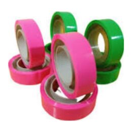 Fita adesiva durex verde/rosa