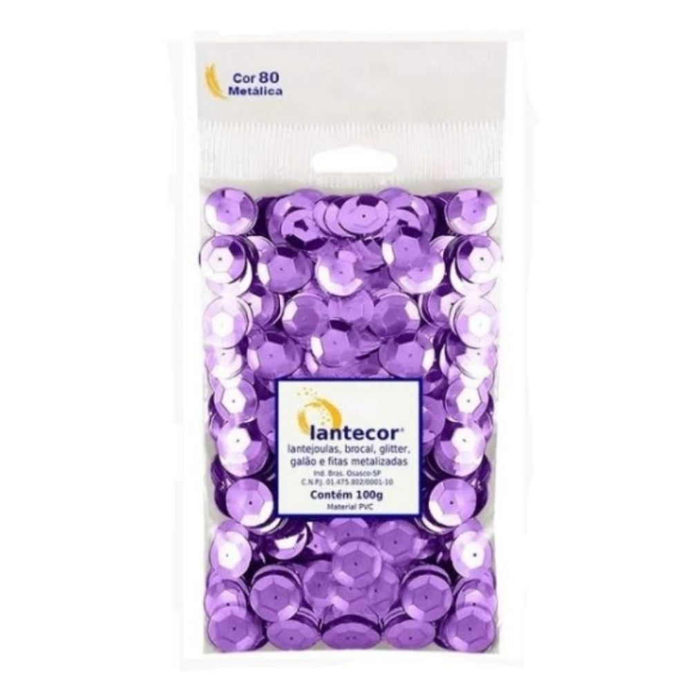 Lantejoula Lantecor Roxa