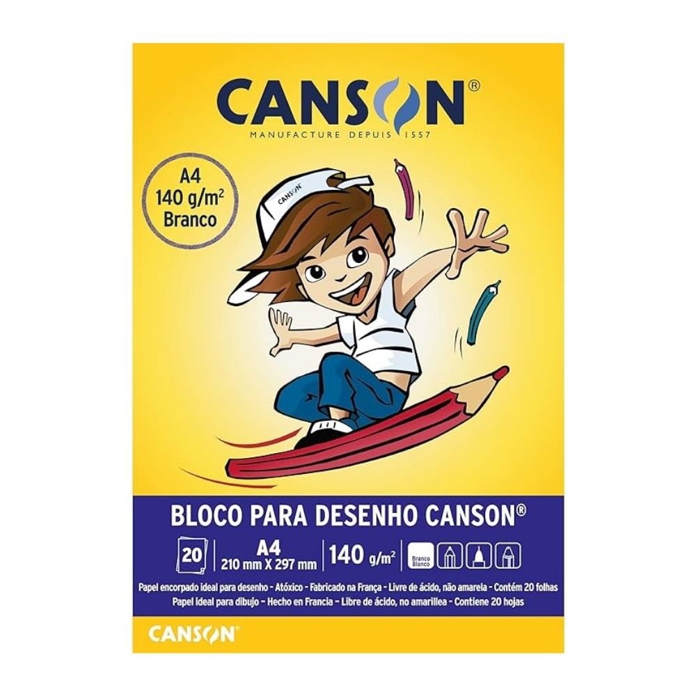 Bloco Desenho A4 branco