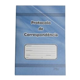 Livro protocolo correspondência 1/4 com 100 folhas