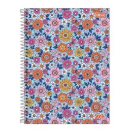 Caderno espiral capa dura com 96 folhas
