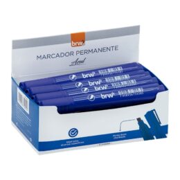 Marcador permanente azul