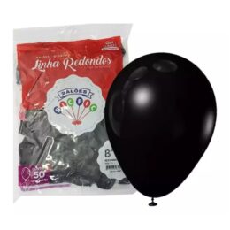 Balão liso 09 preto