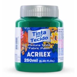 Tinta para tecido fosca verde bandeira