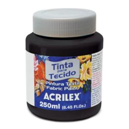 Tinta de Tecido Fosca preto