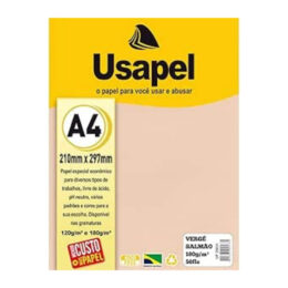 Papel Vergê salmão