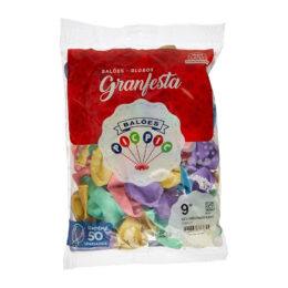 Balão liso 09 multicor