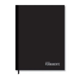Agenda Permanente Costurada Capa Dura preta