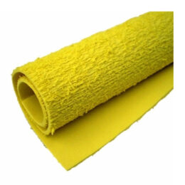 EVA atoalhado amarelo