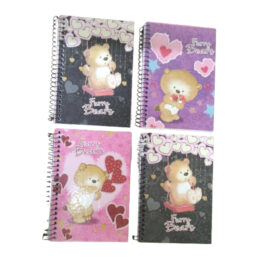 Caderno brochura CD 1/4 com 96 folhas furry bears