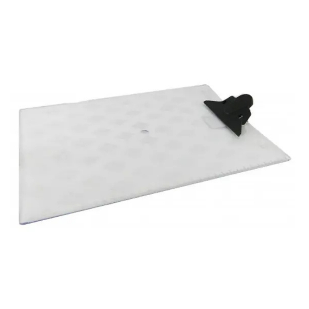 Prancheta Acrílica Cristal Prendedor Plástico Carbrink