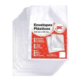 Envelope polietileno grosso ofício com 4 furos