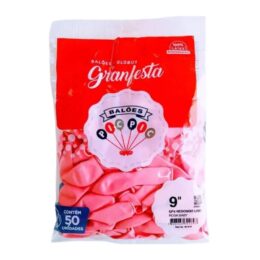 Balão liso 09 rosa forte