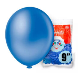 Balão liso 09 Azul/Verde