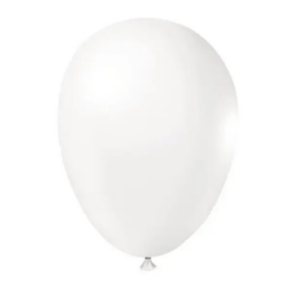 Balão liso 6,5 branco