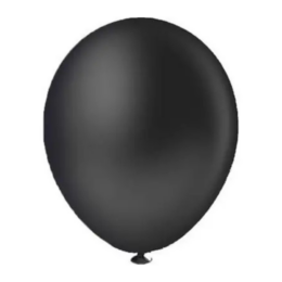 Balão liso 6,5 preto