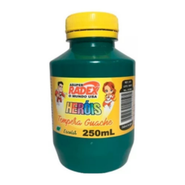 Tinta guache verde escuro