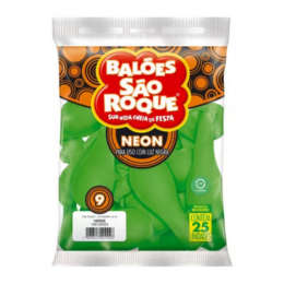 Balão Liso 09 Neon Verde