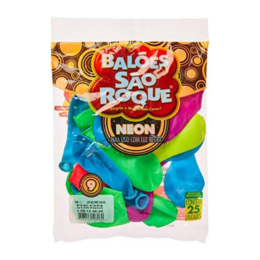 Balão Liso Red 09 Neon Cores Sortidas