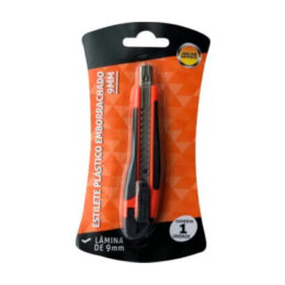 Estilete Plástico Estreito 09mm Colorido