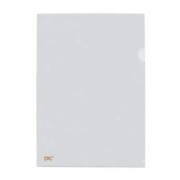 Pasta L plástica sem elástico transparente A4