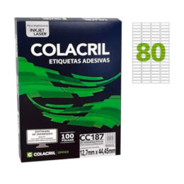Etiquetas Adesivas com 80 unidades