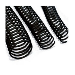 Espiral 17mm para 100 Folhas Preto