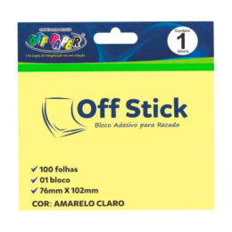 Bloco Adesivo amarelo