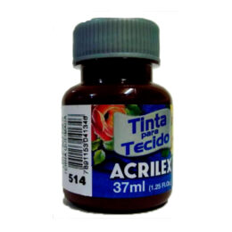 Tinta para tecido fosca terra queimada