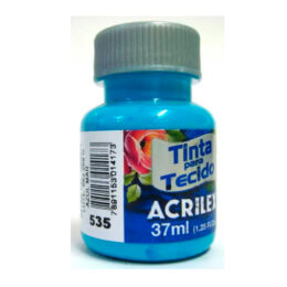 Tinta para tecido azul mar