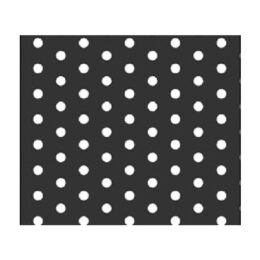 Placa de EVA preto com bolinha branca