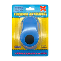 Ferramenta para corte de EVA, perfura círculos de 25mm, essencial para scrapbooking e personalizações.