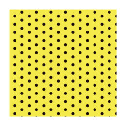 Placa EVA amarelo com bolinhas pretas